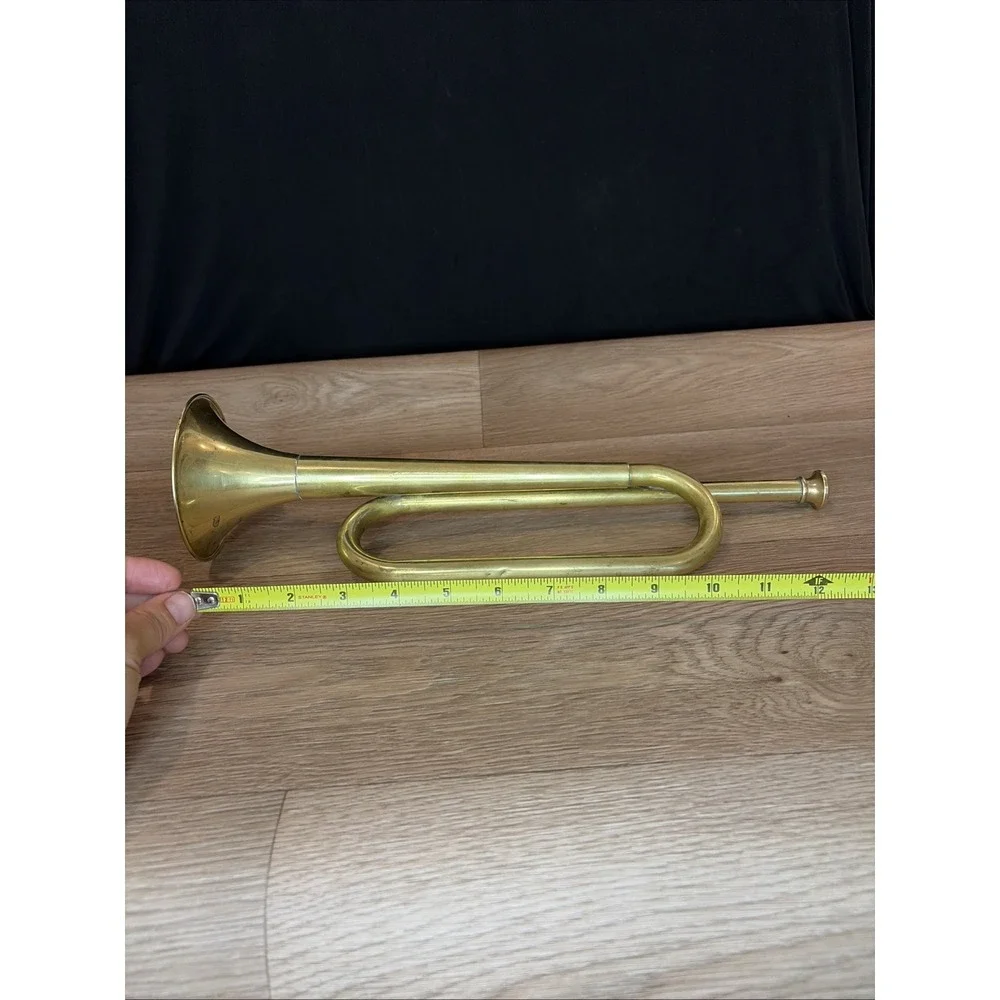 Vintage Brass Military Bugle Horn
